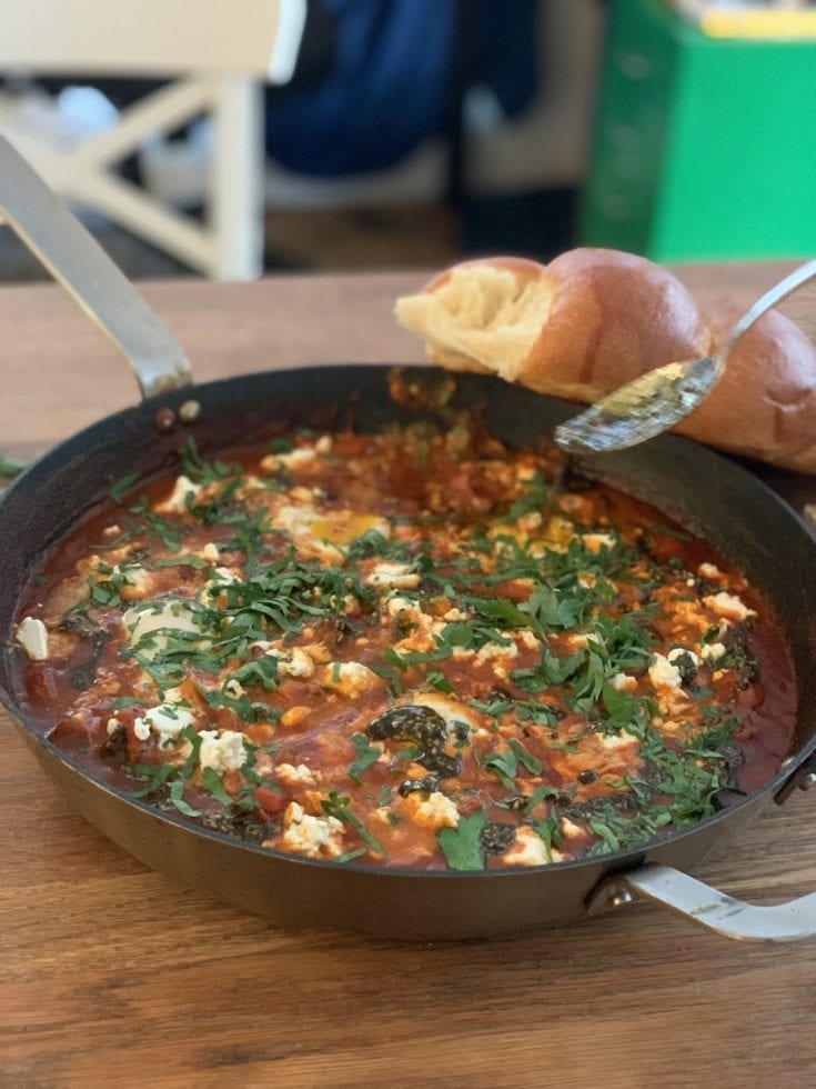 zaatar and feta shakshuka